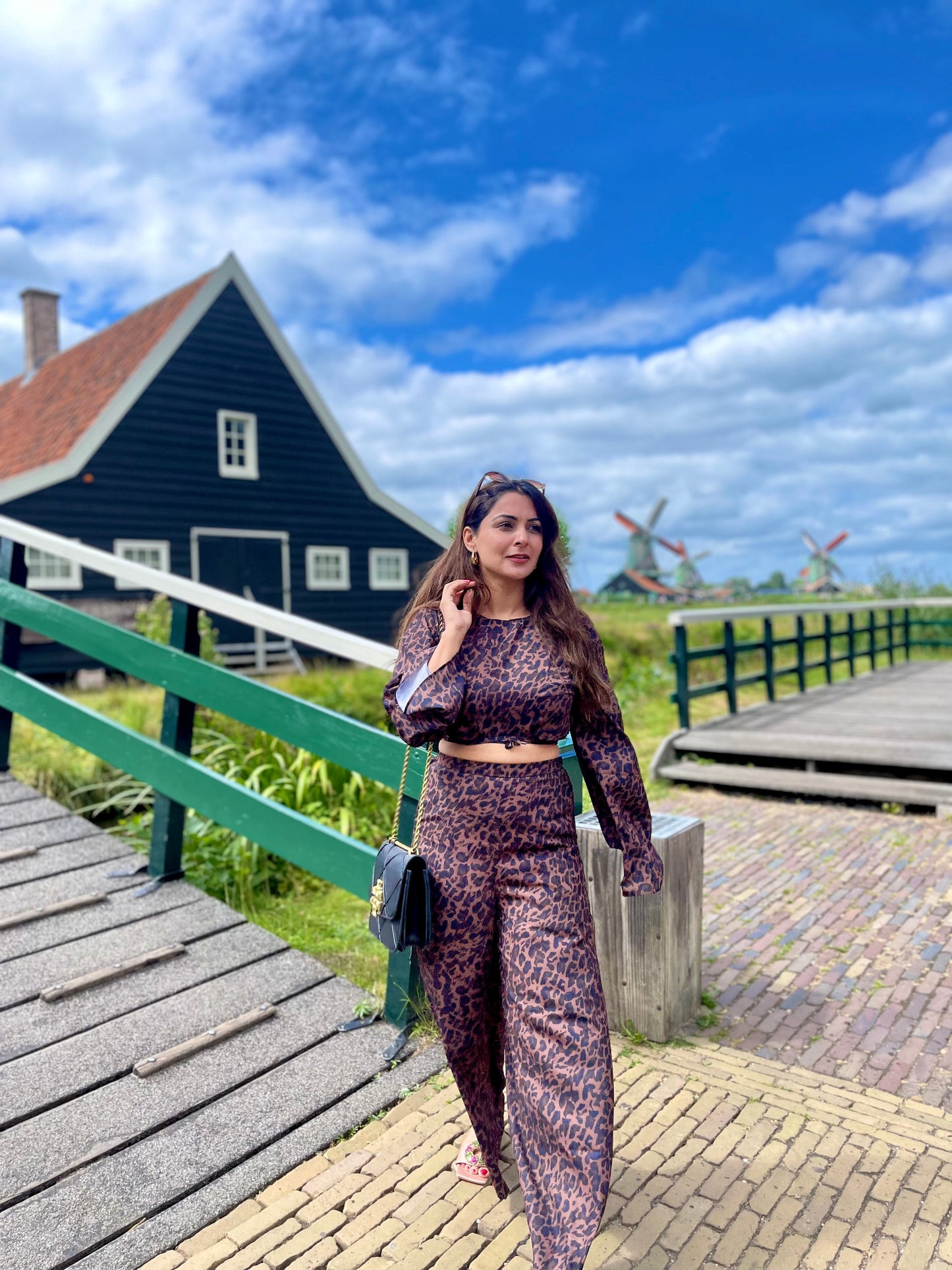 Wild Print Tie Up Coord Set