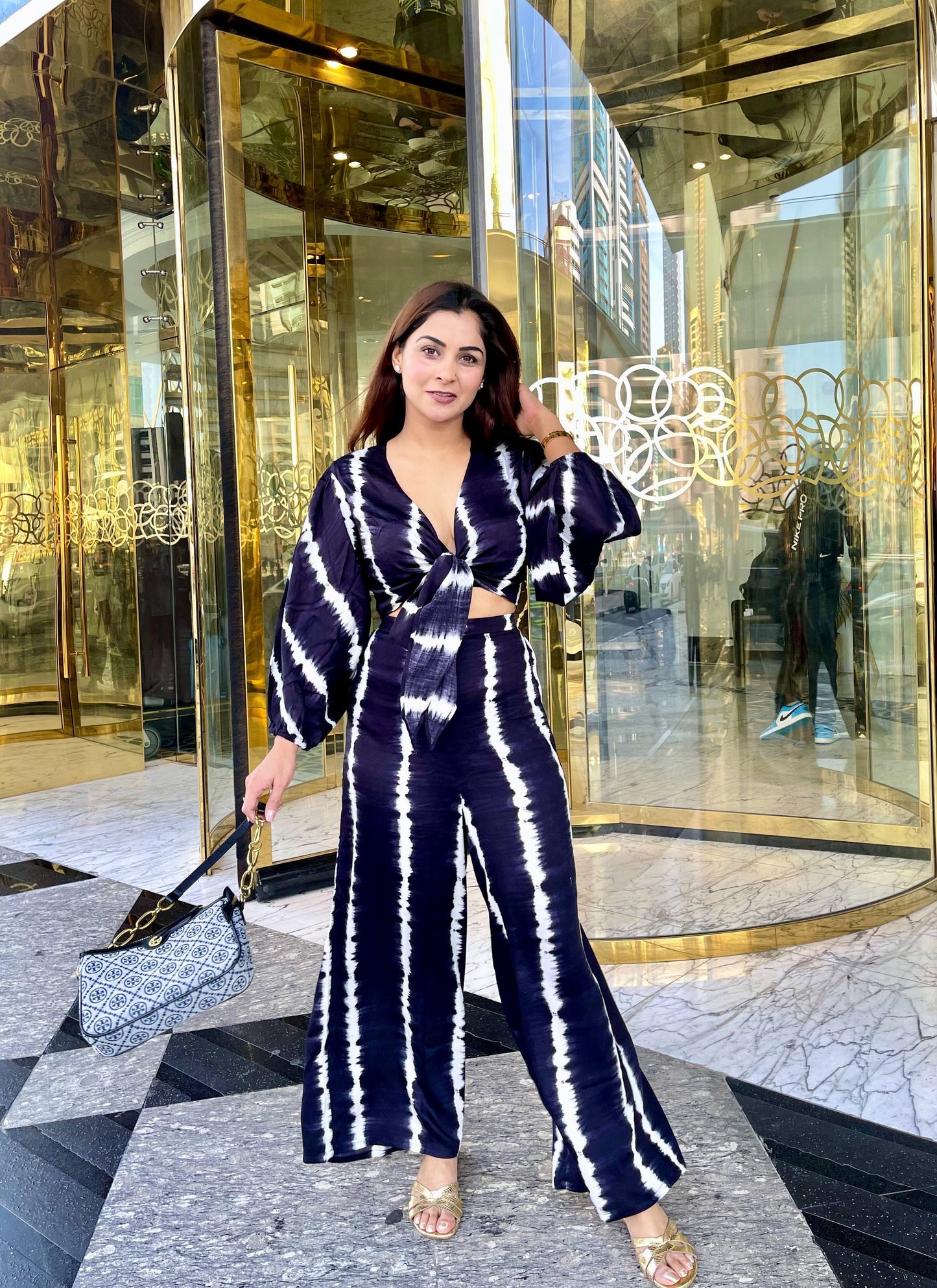 Black Tie Dye Coord Set