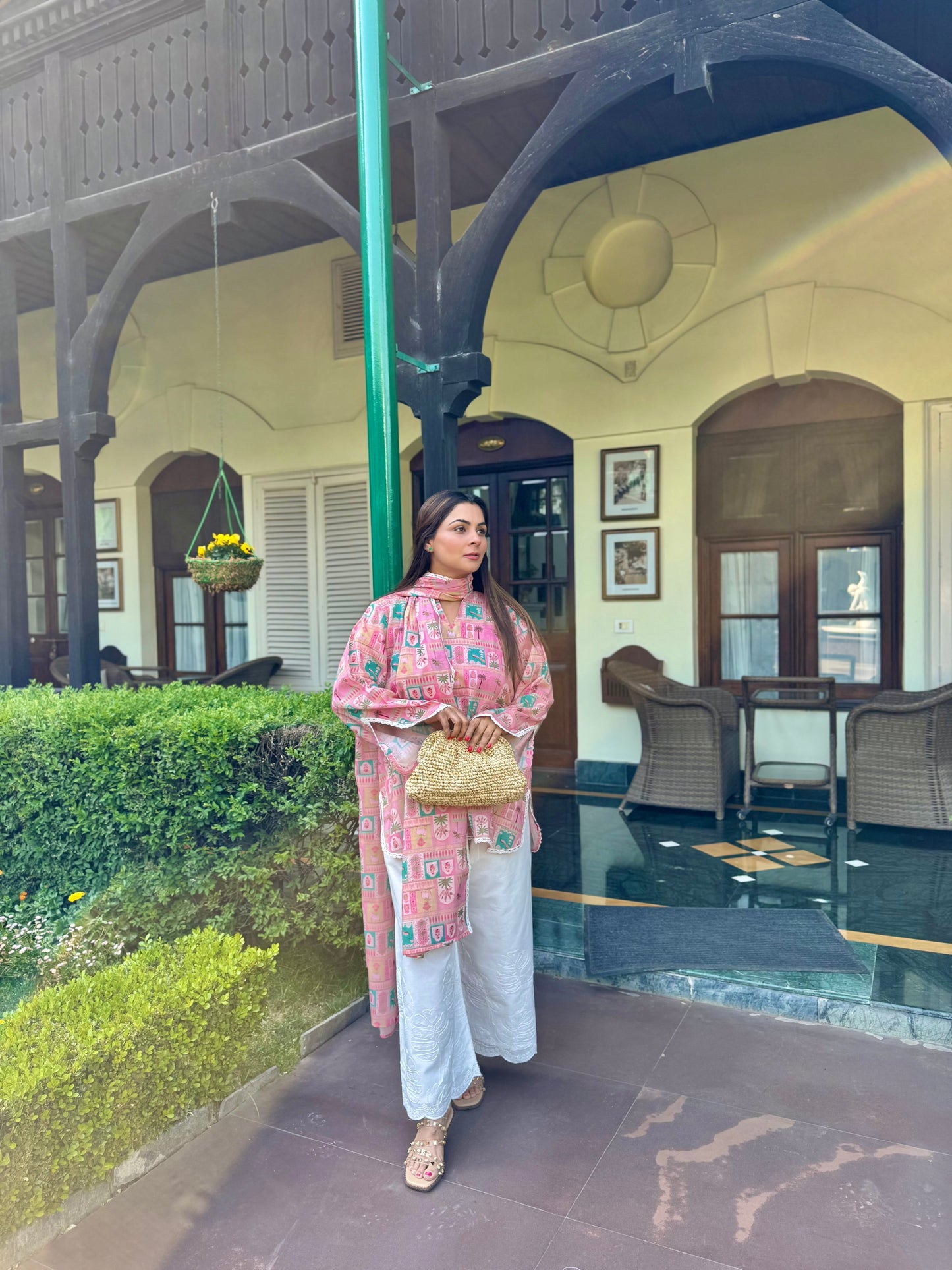 Soft Pink Cotton Kurta Set