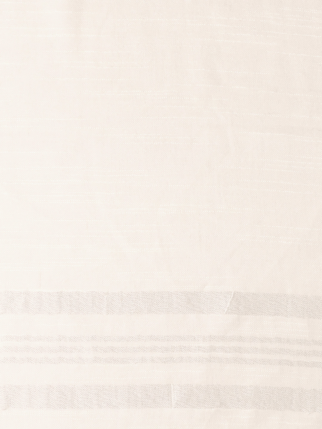 Plain Linen Multipurpose Off White Dupatta