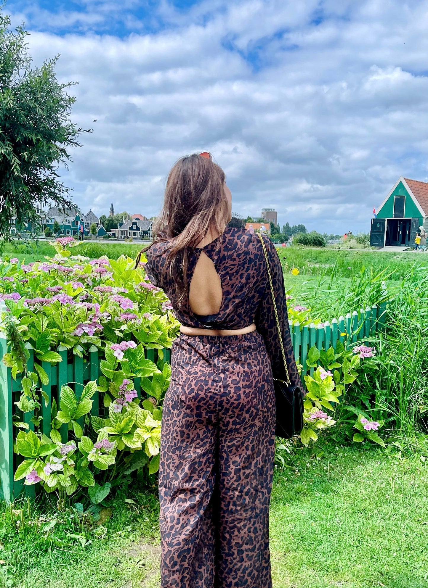 Wild Print Tie Up Coord Set