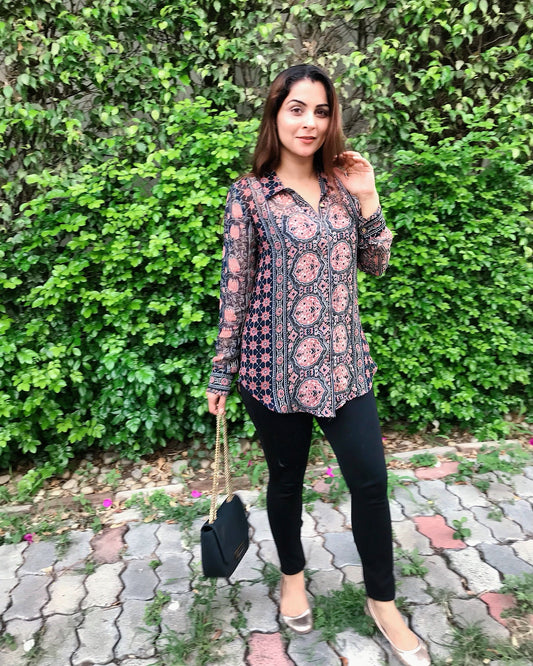 Abstract Print Shirt