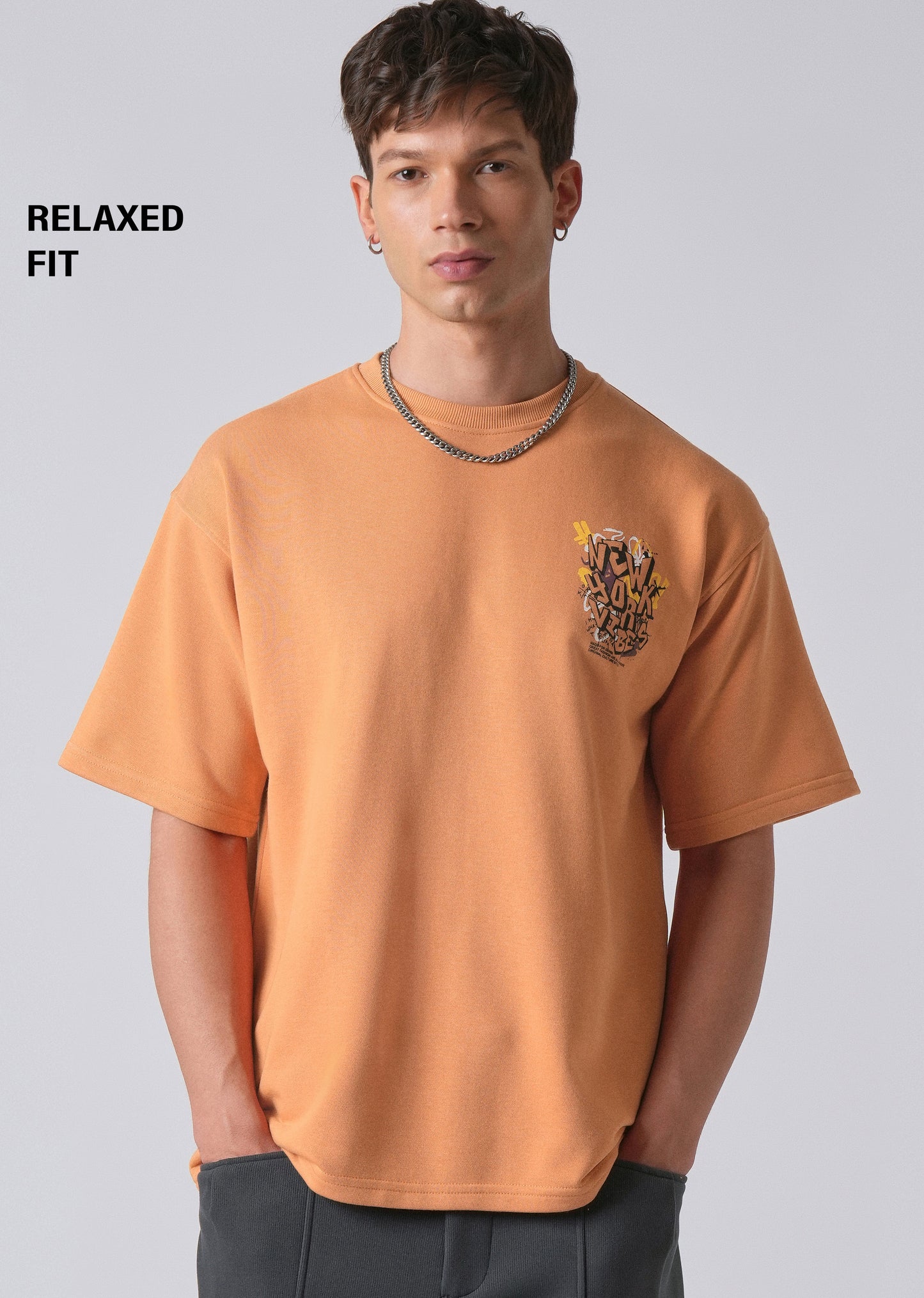 Apricot Orange Oversized T-shirt