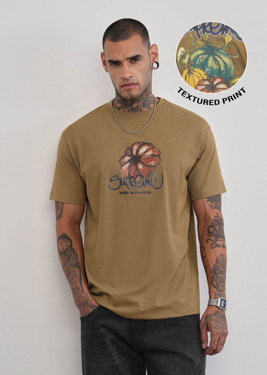 Autumn Khaki Brown T-shirt