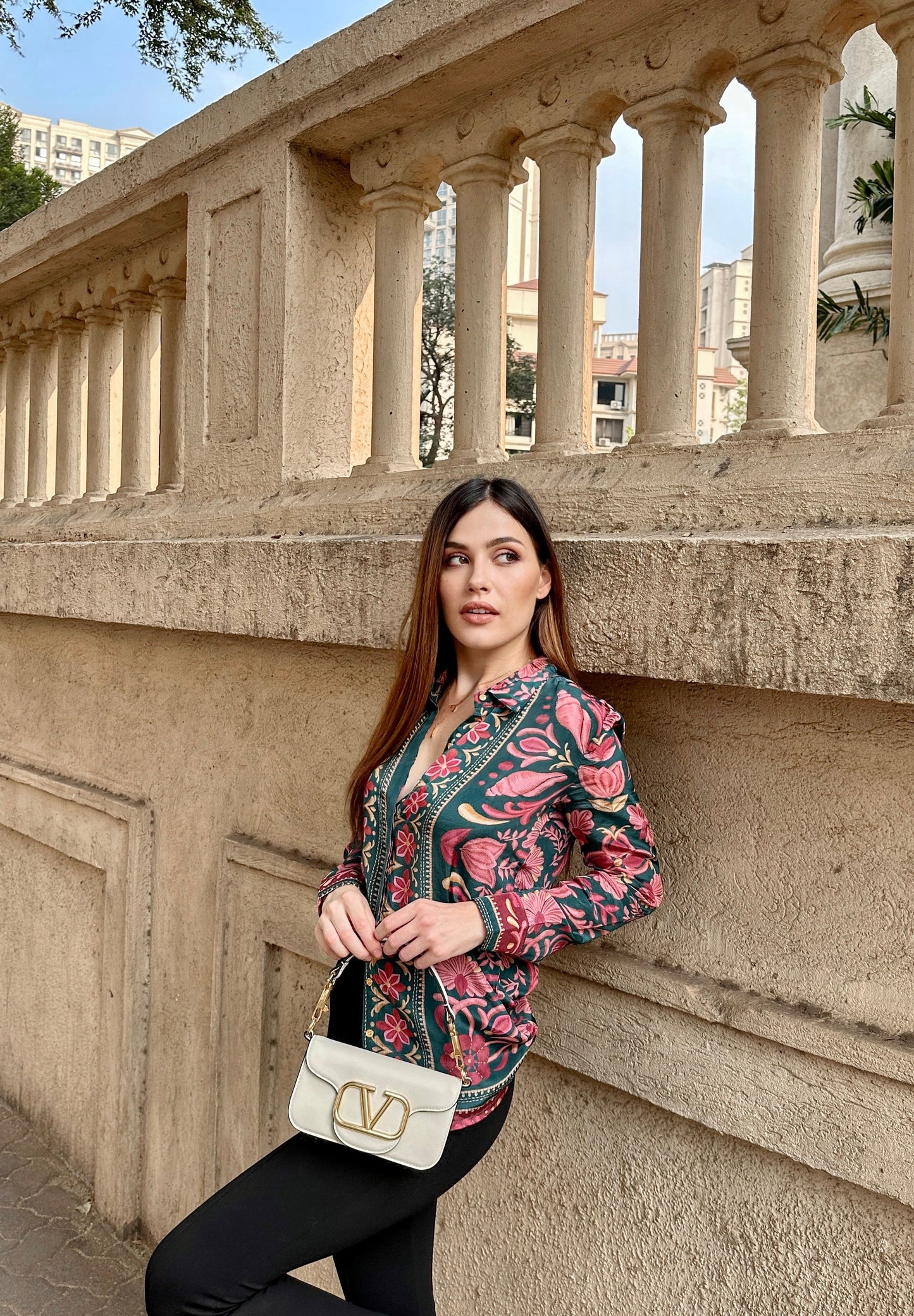 Color Block Printed Shirt