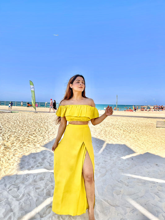 Beach Yellow Coord Set