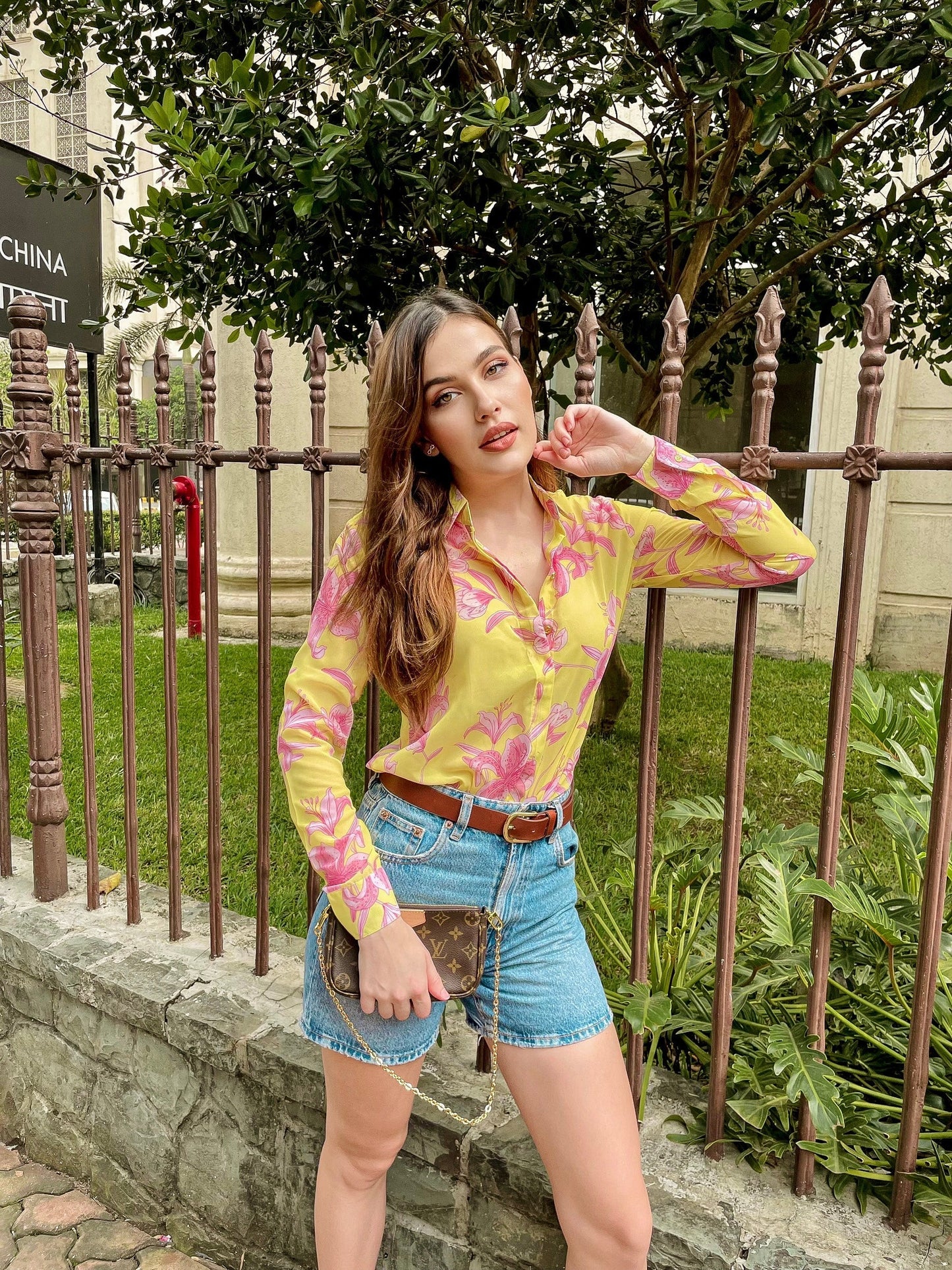 Bright Floral Printed Shirt
