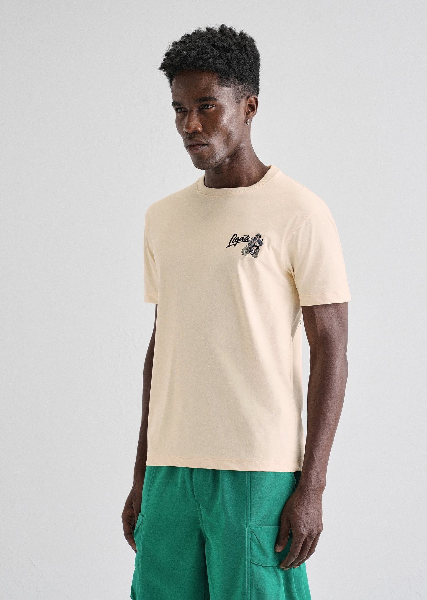 Butter Cream Back Printed T-shirt