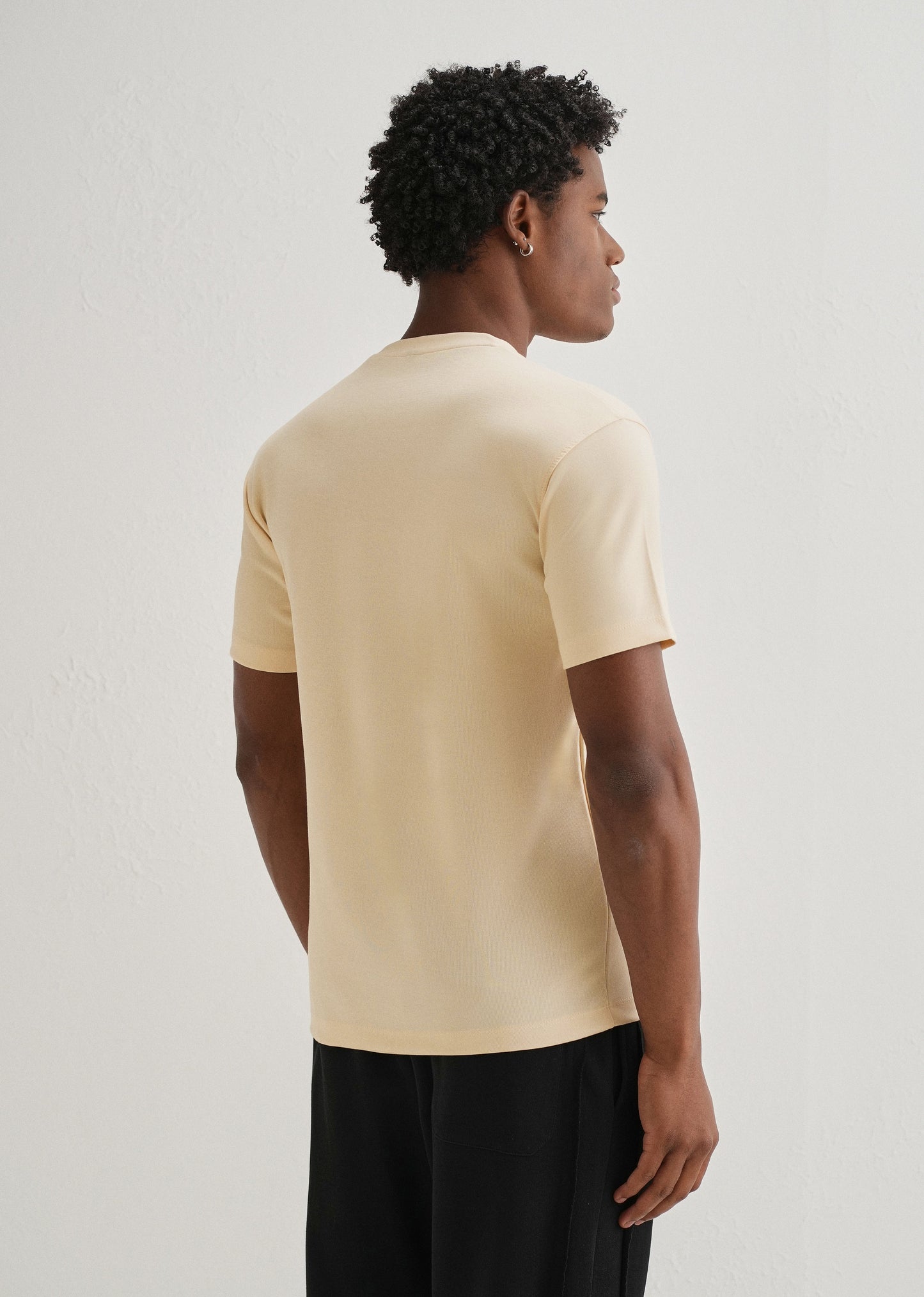 Cream Typography Applique T-shirt