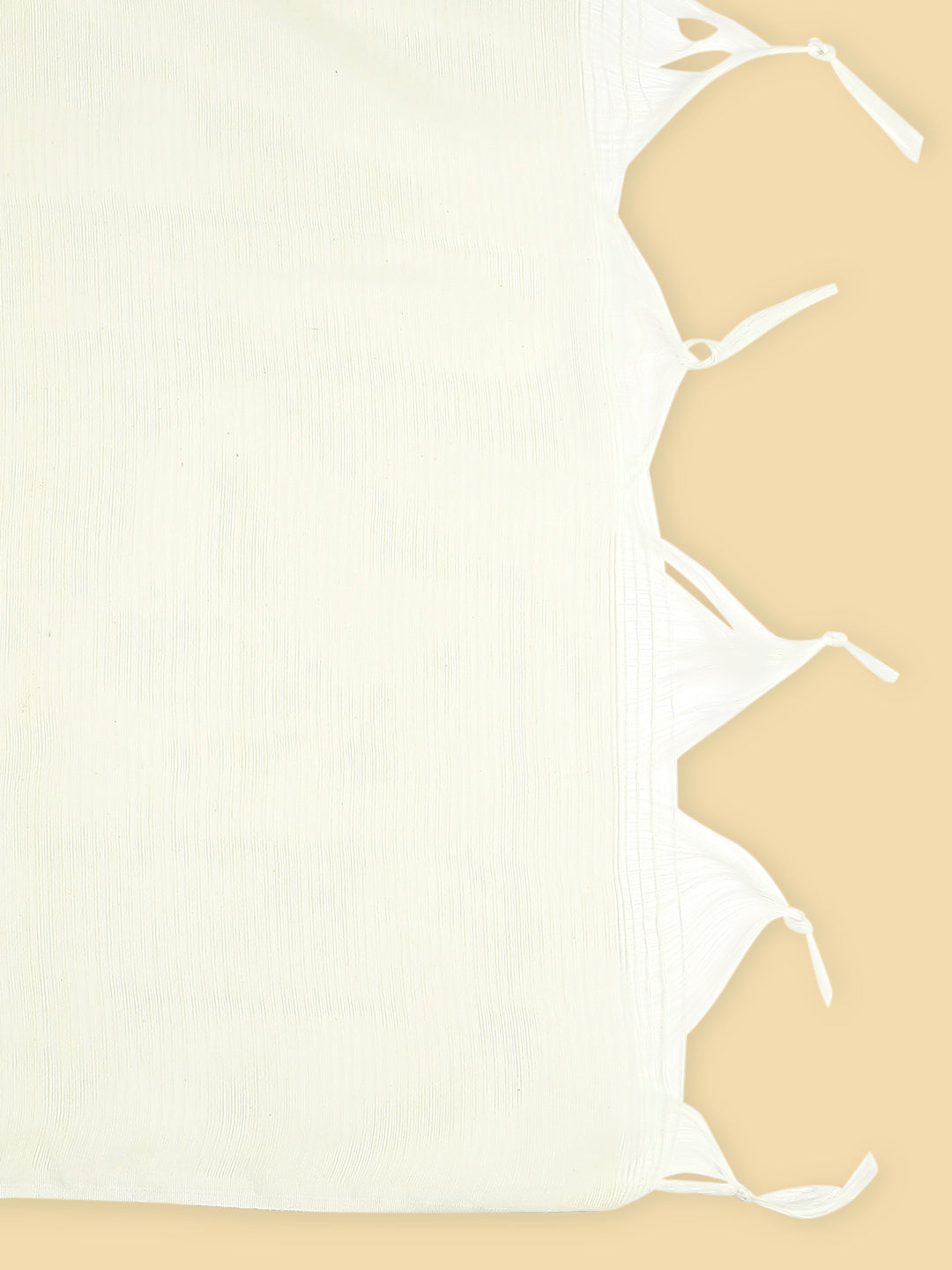 Off White Woven Cotton Dupatta