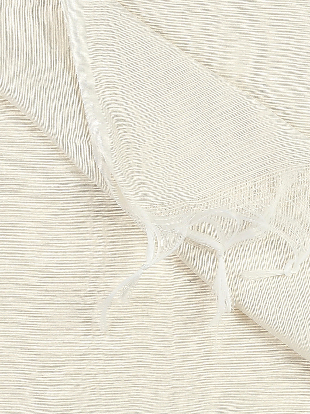 Off White Woven Cotton Dupatta
