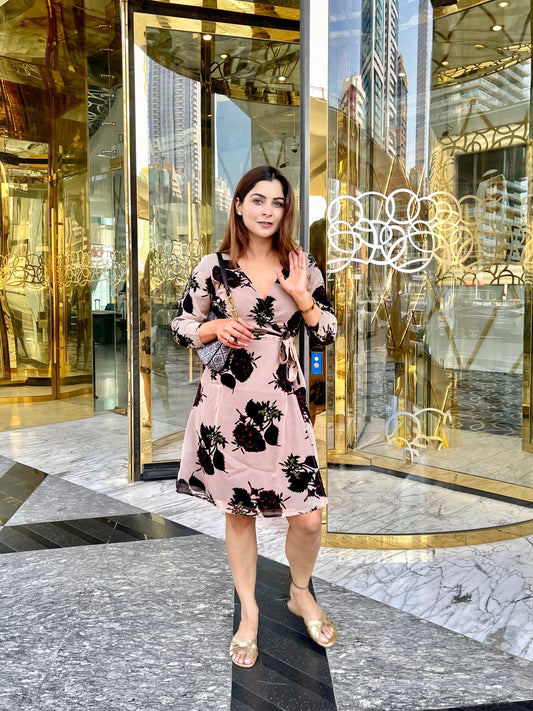 Floral Wrap Dress