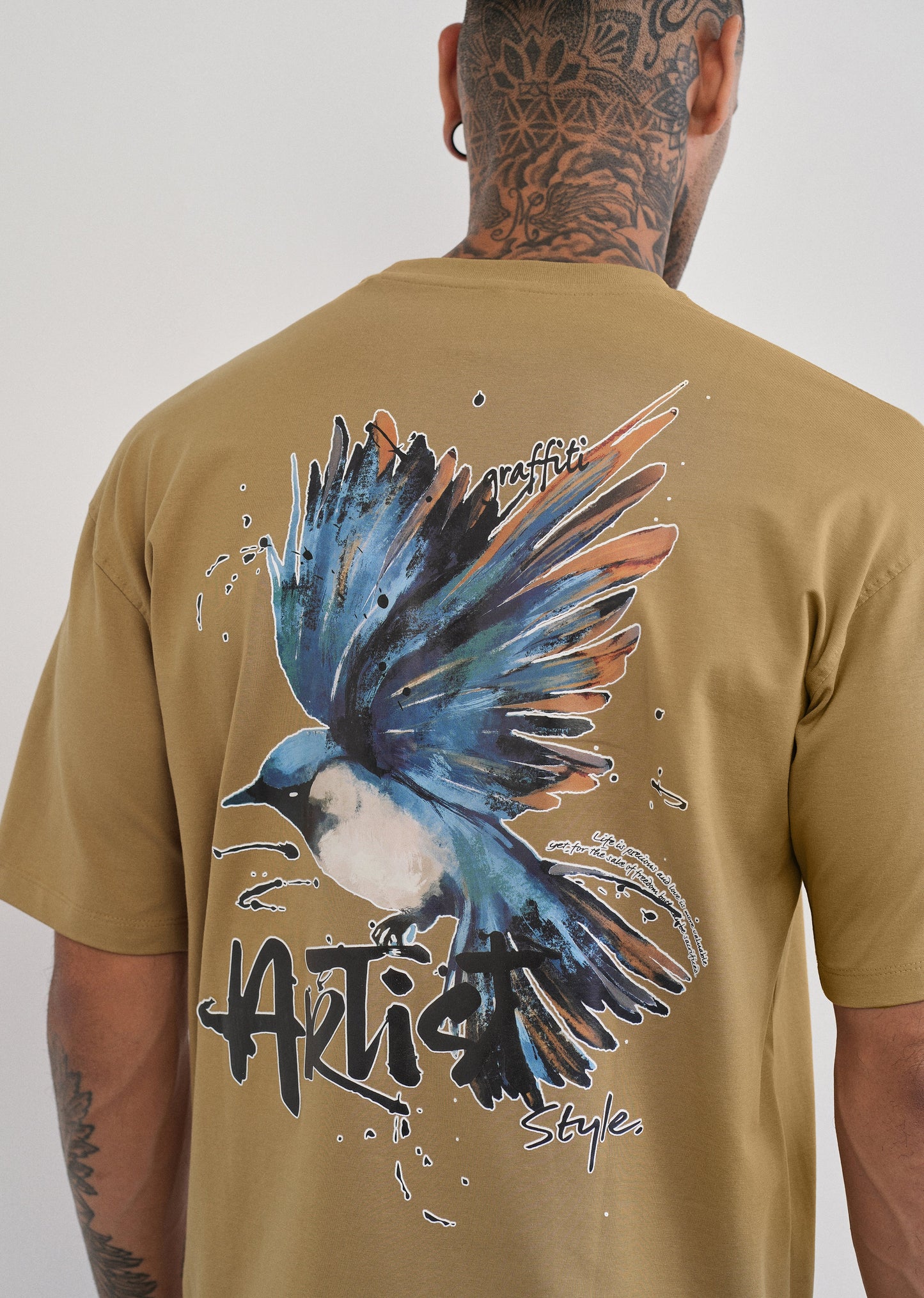 Fly High Mustard Beige T-shirt