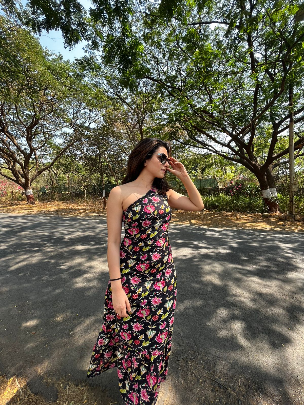 Black Block One Shoulder Dress