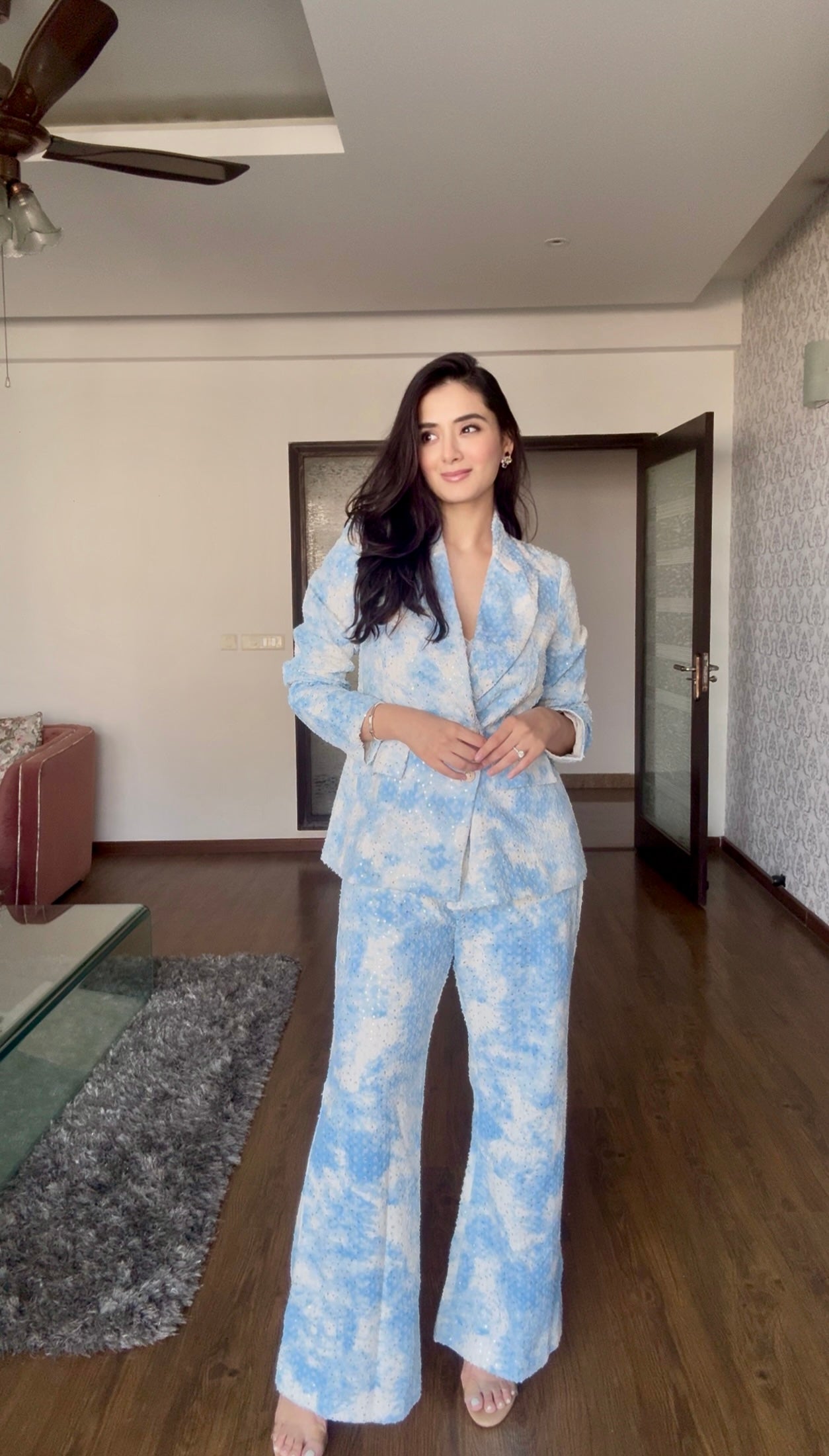 Denim Blazer Set