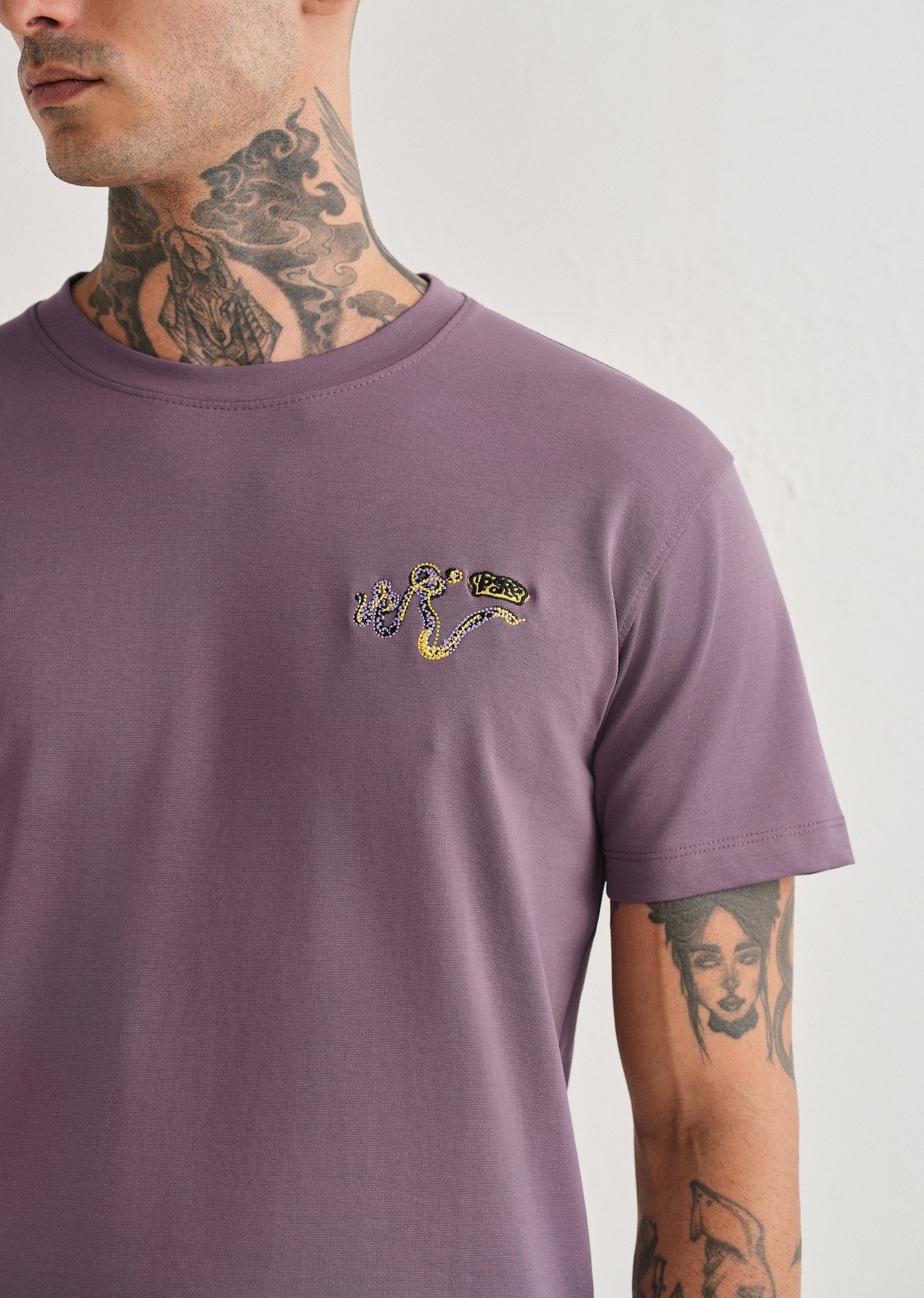 Lavender Graphic Printed T-shirt