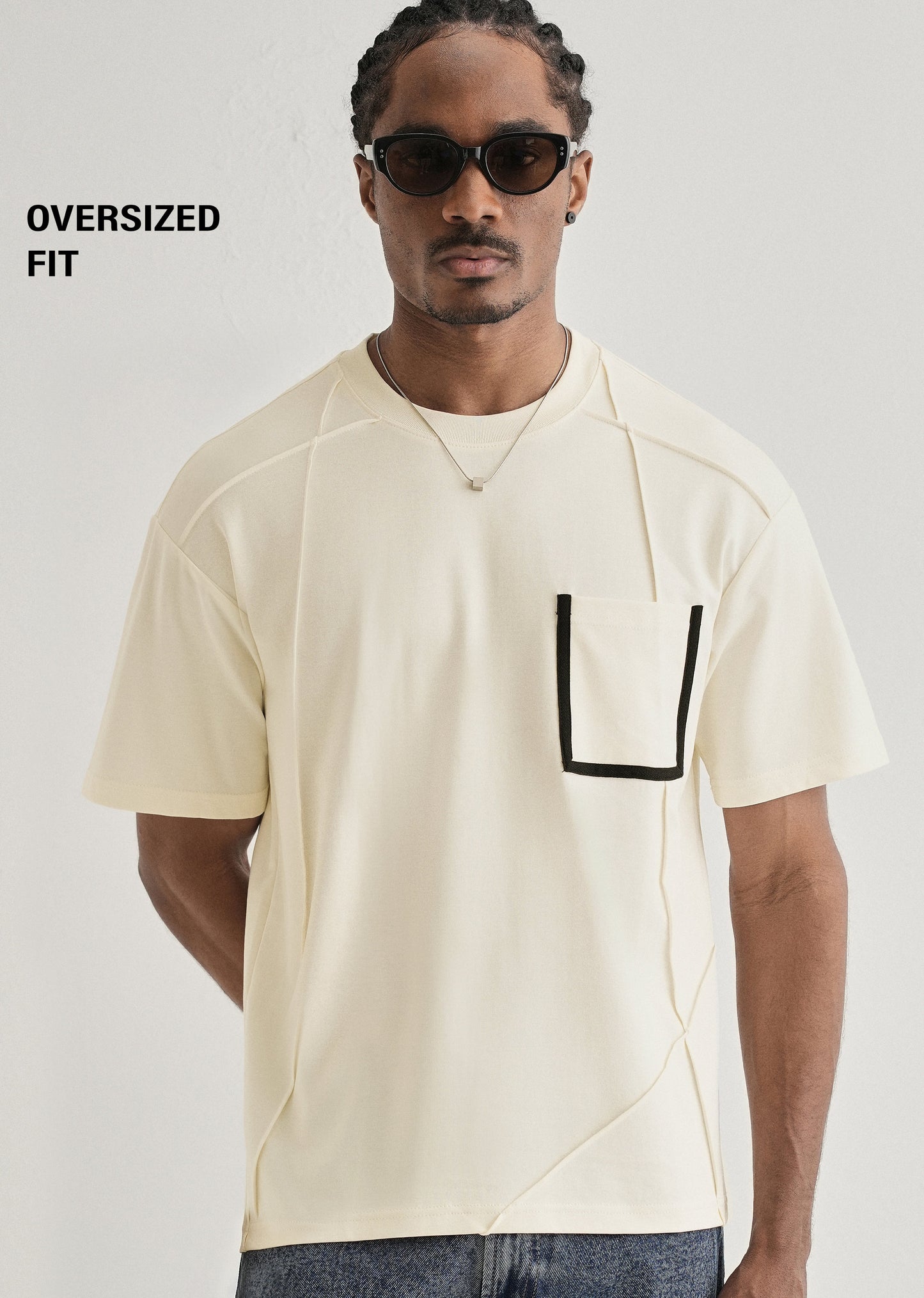 Soft Cream Cut & Sew Oversized T-shirt