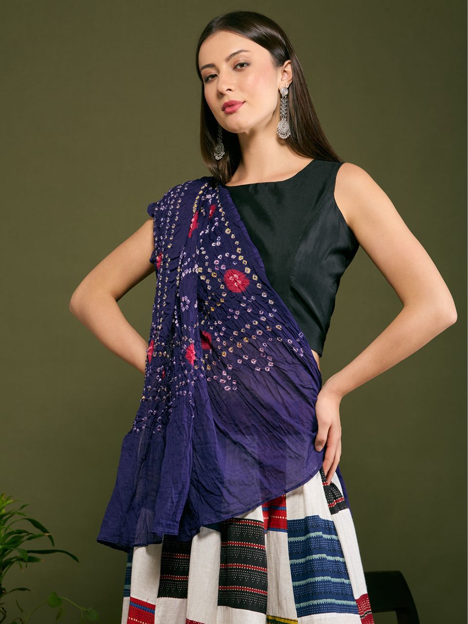 Cotton Bandhini Dupatta