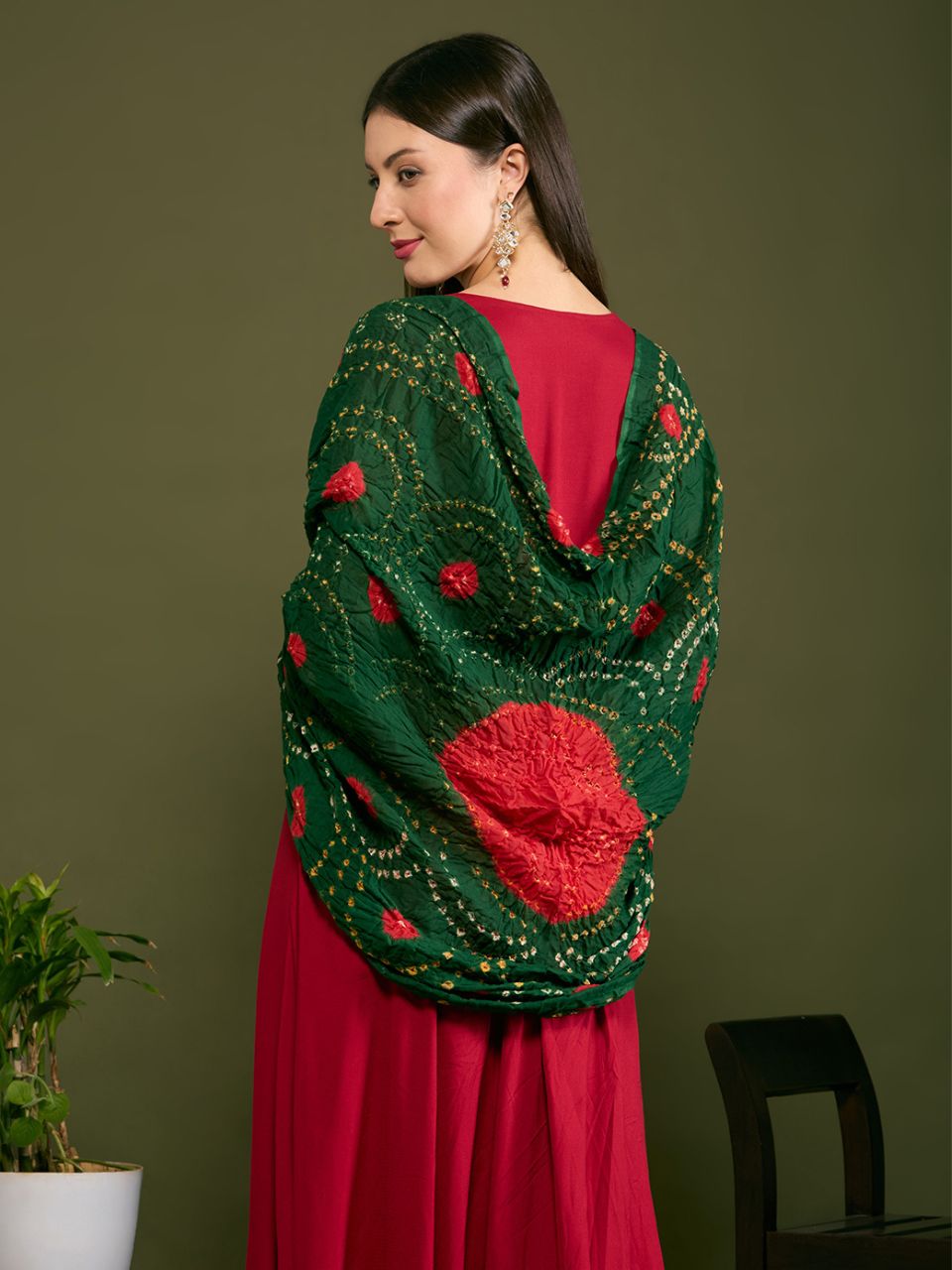 Cotton Bandhini Dupatta