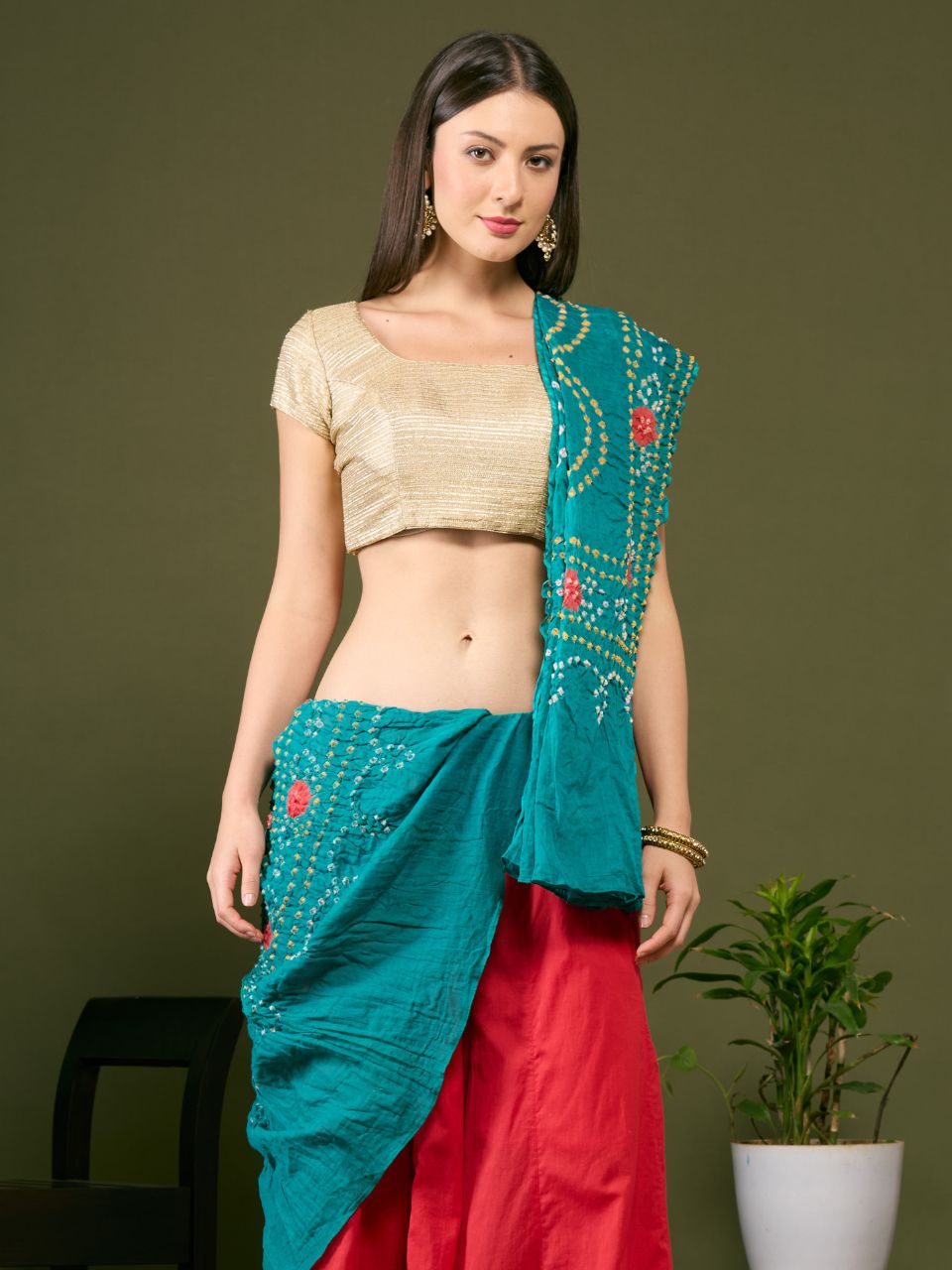 Cotton Bandhini Dupatta