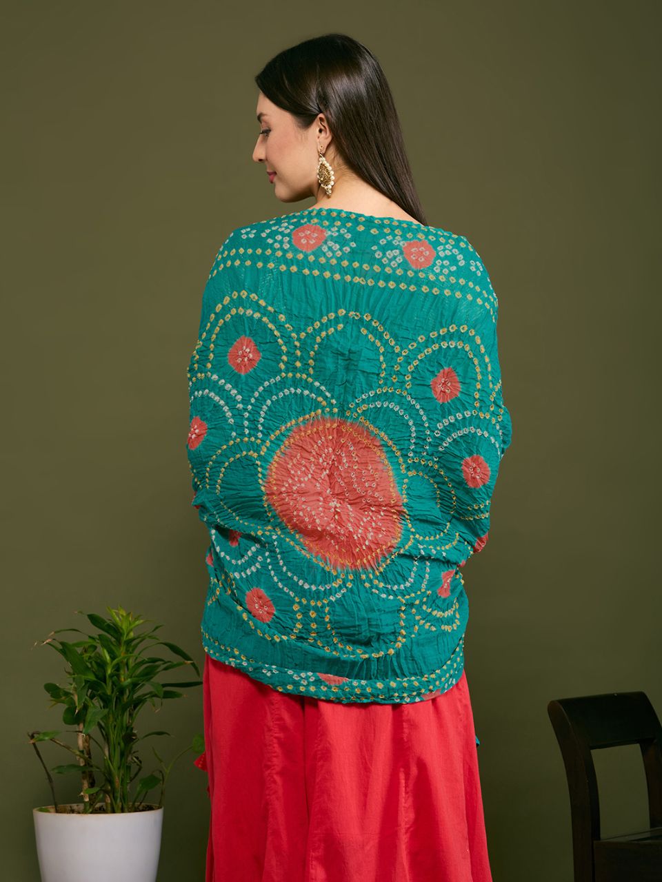 Cotton Bandhini Dupatta