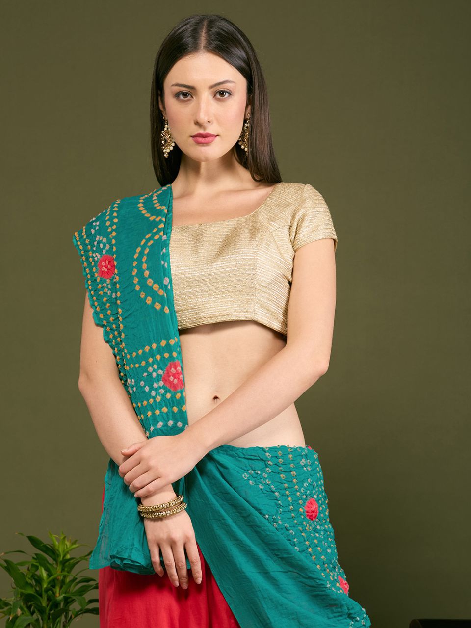 Cotton Bandhini Dupatta