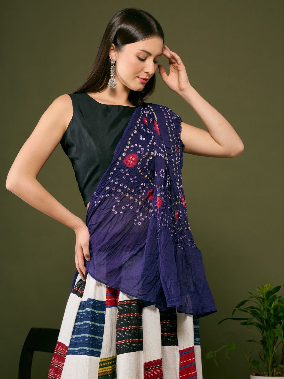 Cotton Bandhini Dupatta