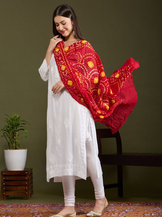 Cotton Bandhini Dupatta